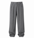 Grey Pinstripe Trousers – Relaxed Fit