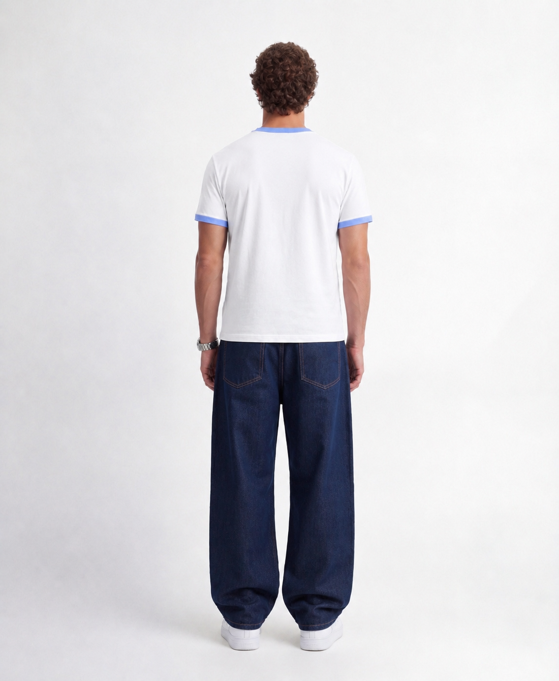 Studio White Ringer Tee
