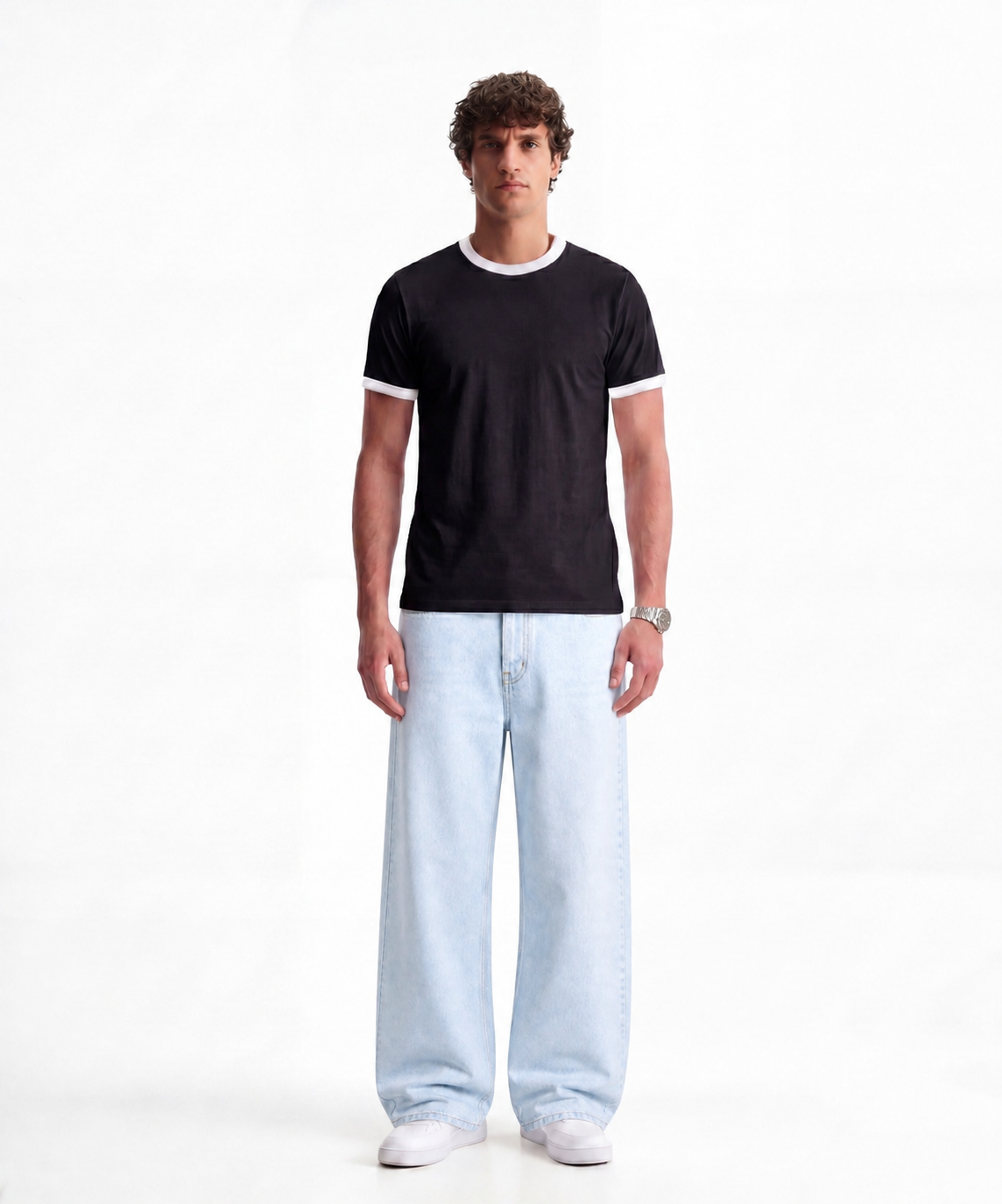 Studio Black Ringer Tee