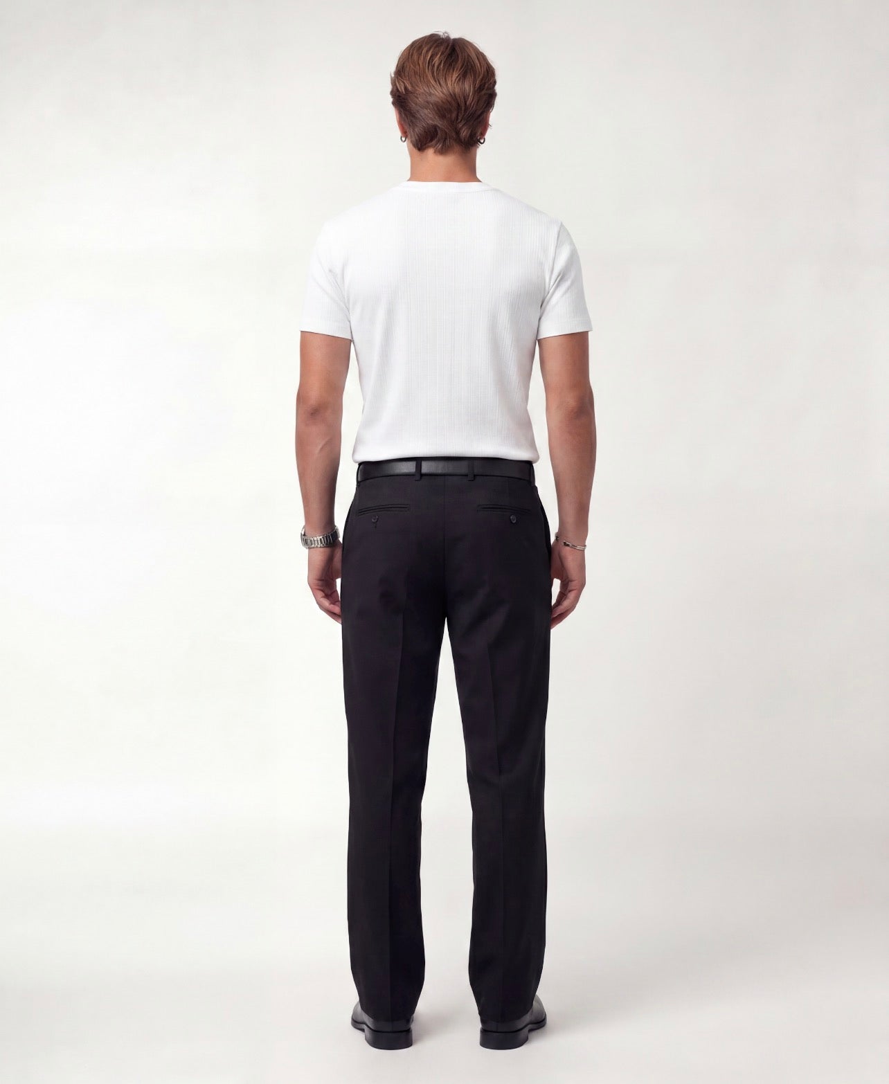 Midnight Black Tailored Trousers