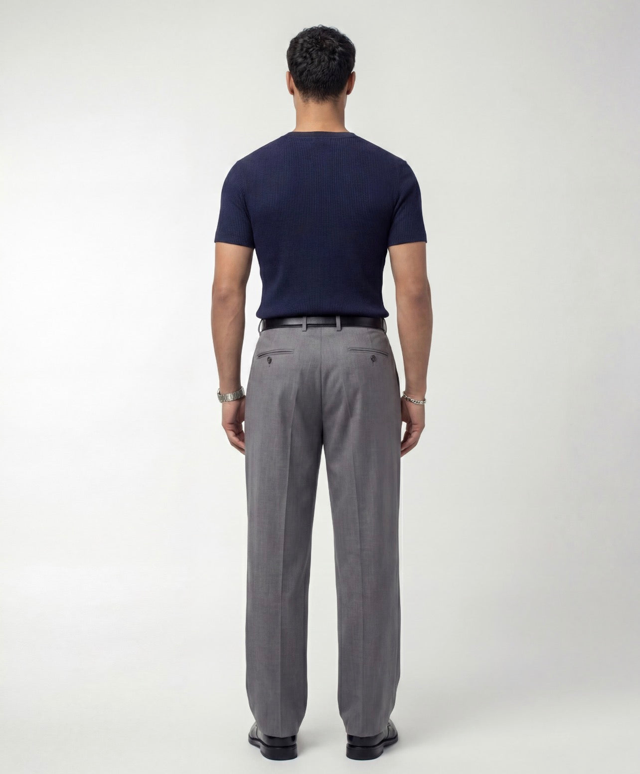 Slate Gray Tailored Trousers