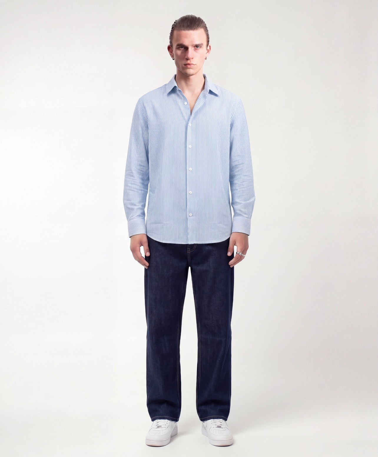 Oxford Blue Striped Shirt