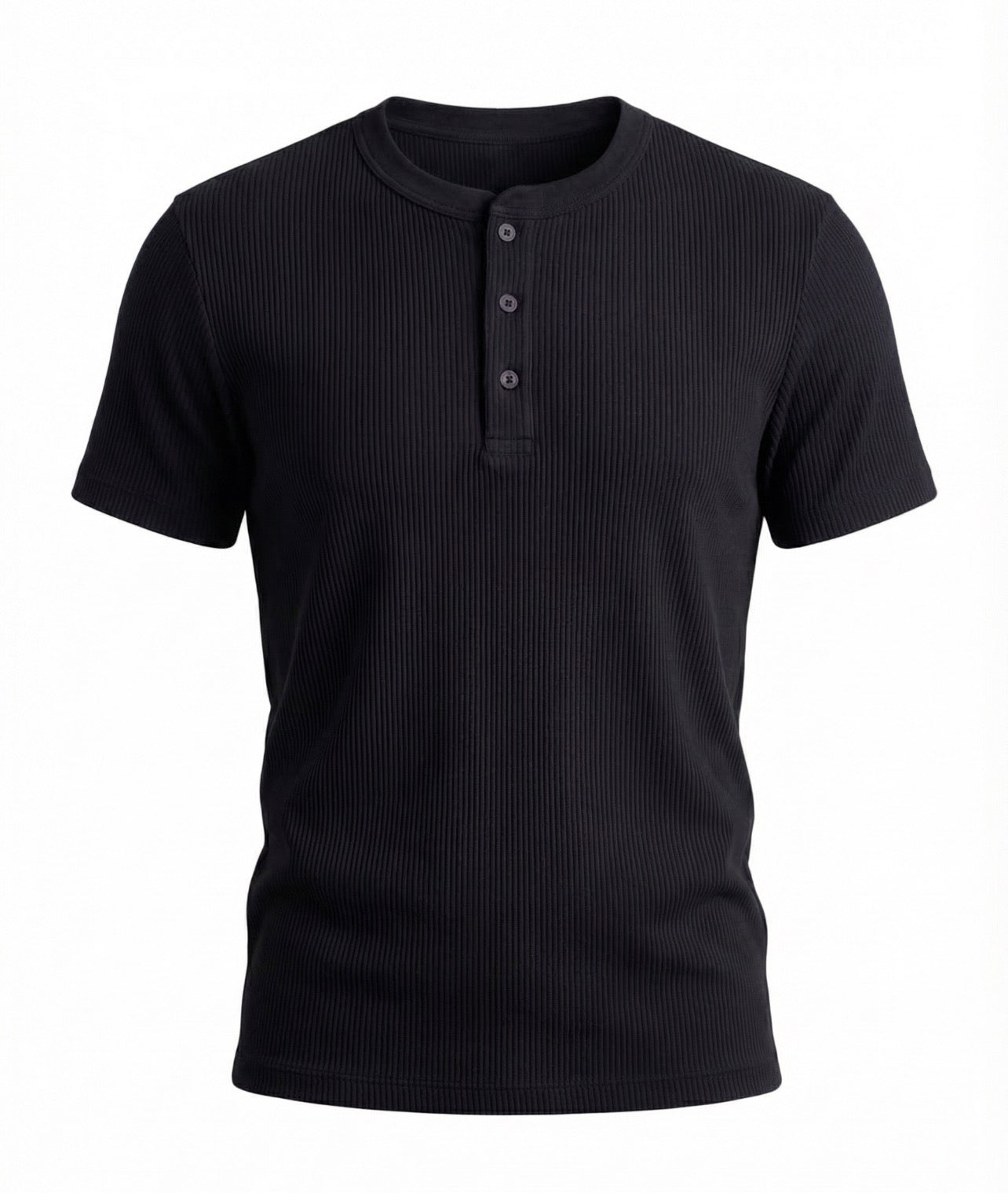 Midnight Black Henley