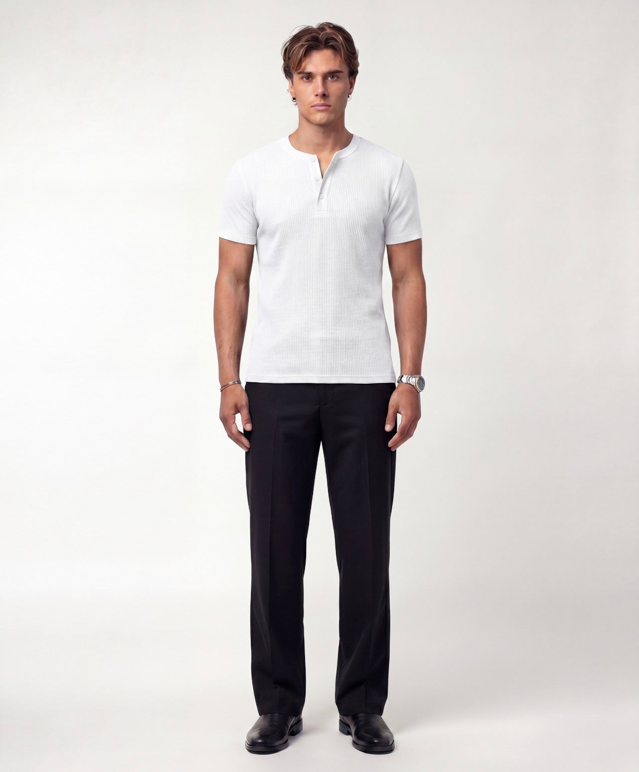 Ivory White Henley