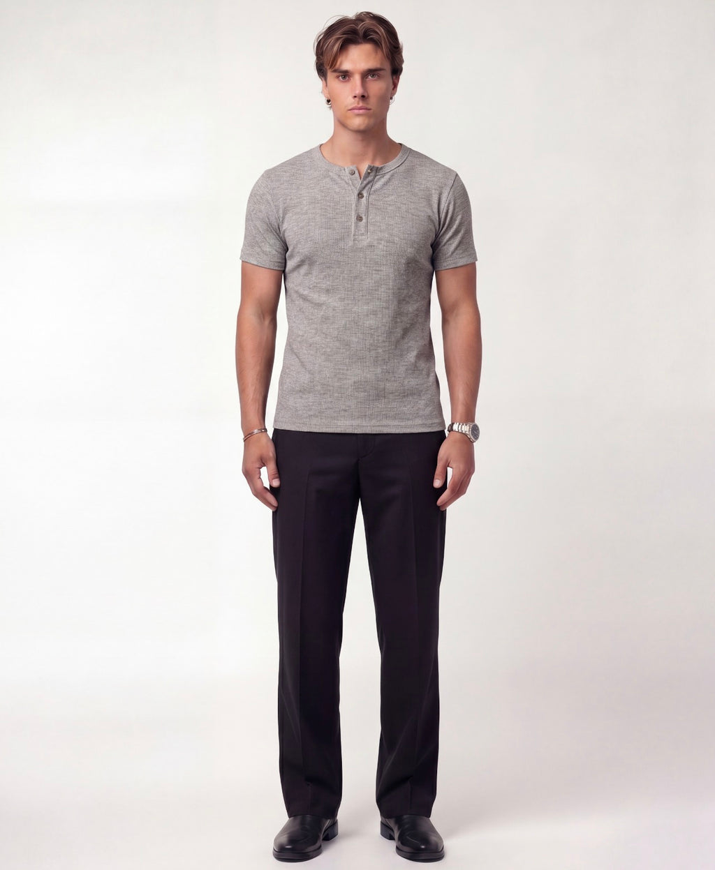 Gray Henley