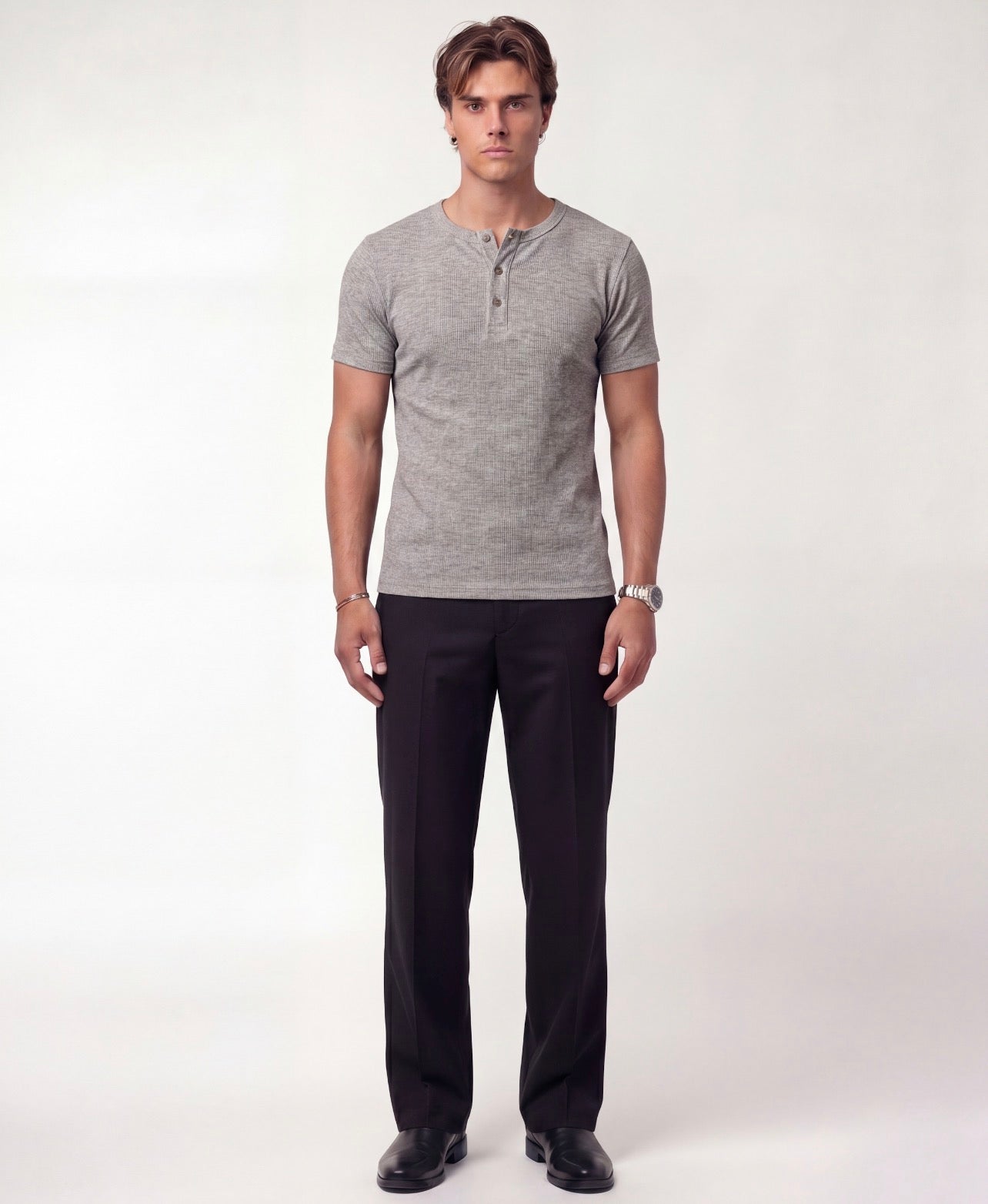 Gray Henley